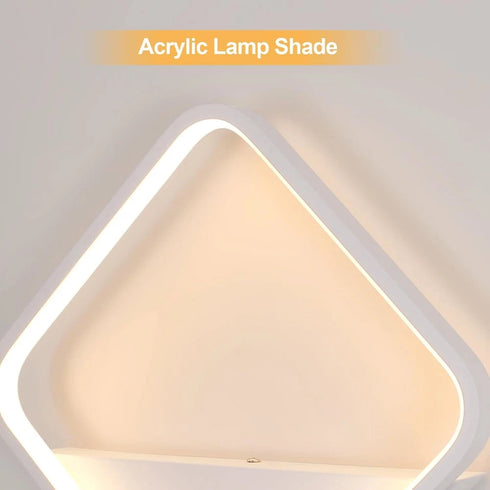 Valeria LED Wandleuchte Quadratisch 20W | Shiraki