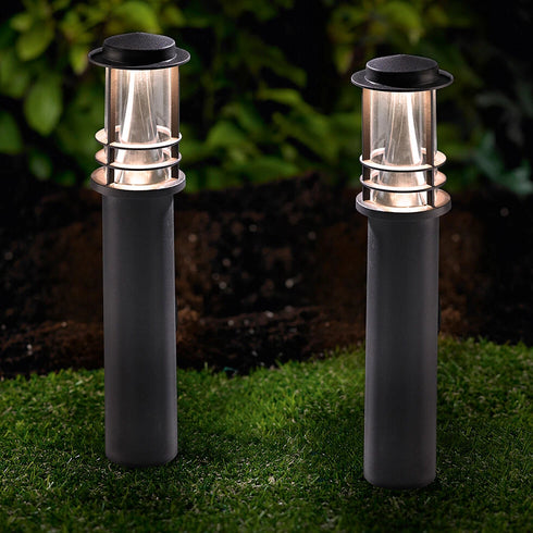 Zsófia 2er Set LED Gartenleuchten GL13 Anthrazit | Shiraki