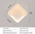 Valeria LED Wandleuchte Quadratisch 20W | Shiraki