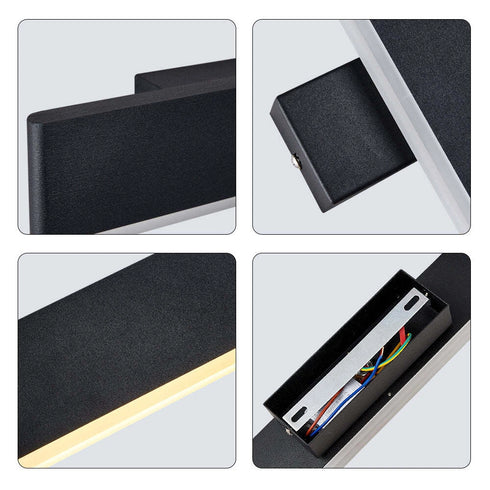 Mira LED Wandleuchte Drehbares Modernes Schwarzes Nachtlicht | Shiraki