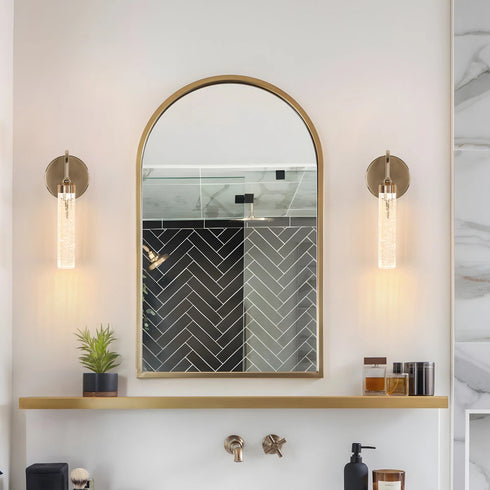 Liora LED Wandleuchte modern Gold warmweiß | Shiraki