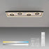 Elowen LED Deckenlampe Tunneleffekt schwarz CCT Rechteckig | Shiraki
