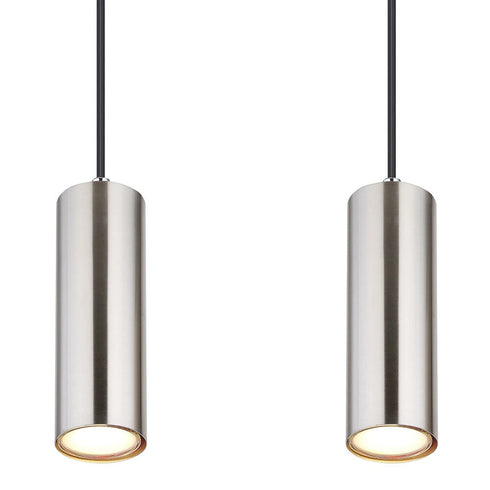 Tyra LED Pendelleuchte GU10 Nickel Matt 4-flammig | Shiraki