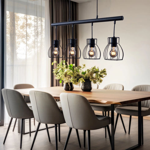 Kari LED Pendelleuchte E14 Aluminium für Wohnzimmer
