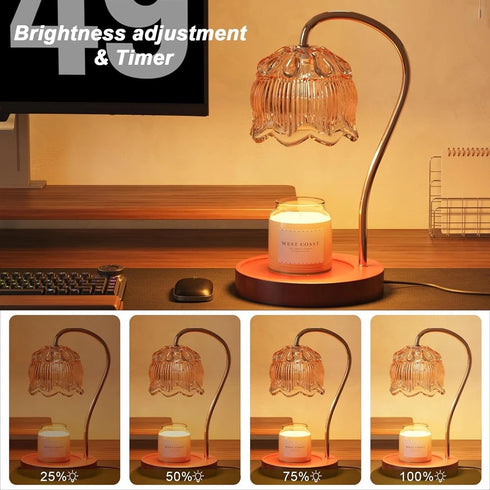 Freja Kerzenwärmer Lampe dimmbar mit Timer | Shiraki