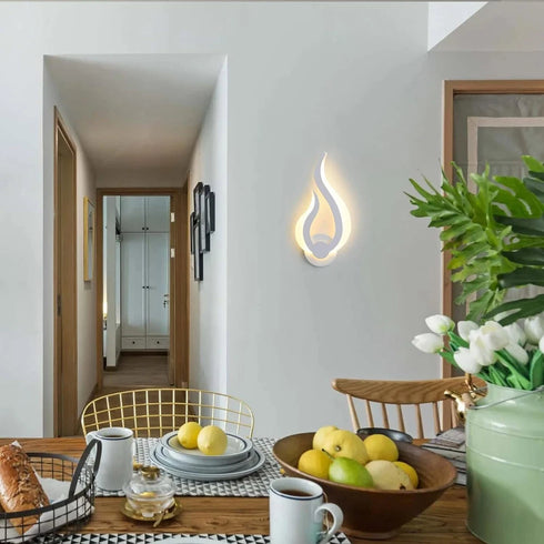 Elin 2-teiliges LED-Wandlicht, modernes warmweißes Acryl | Shiraki