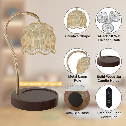 Freja Kerzenwärmer Lampe dimmbar mit Timer | Shiraki