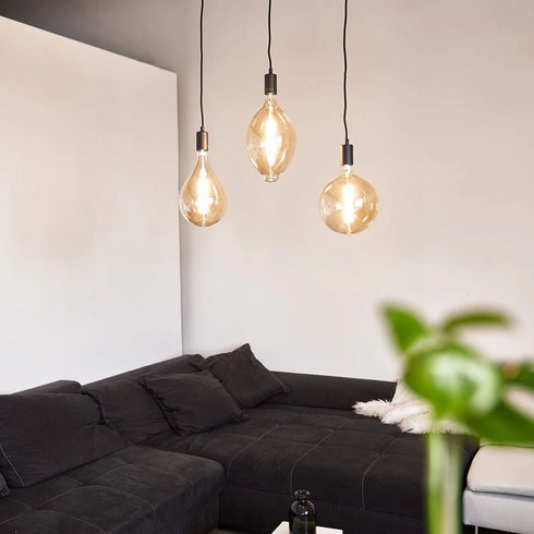 Mette Pendelleuchte 3-flammig LED E27 Filament Vintage Dimmbar