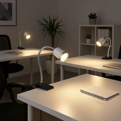Signe LED Klemmleuchte 2er Set Tischleuchte Flexo Spot | Shiraki