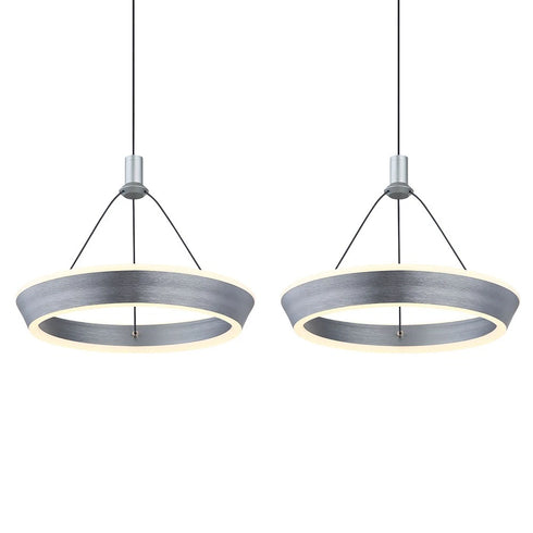 Sigrid LED Hängeleuchte Ringe höhenverstellbar H180 cm | Shiraki