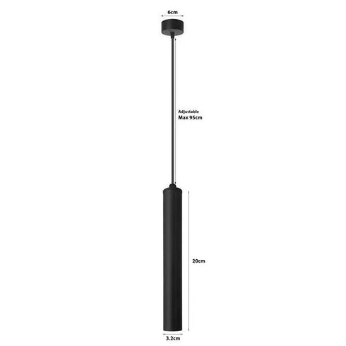 Astrid LED Pendelleuchte zylindrisch E14 Aluminium moderner Küchenspot