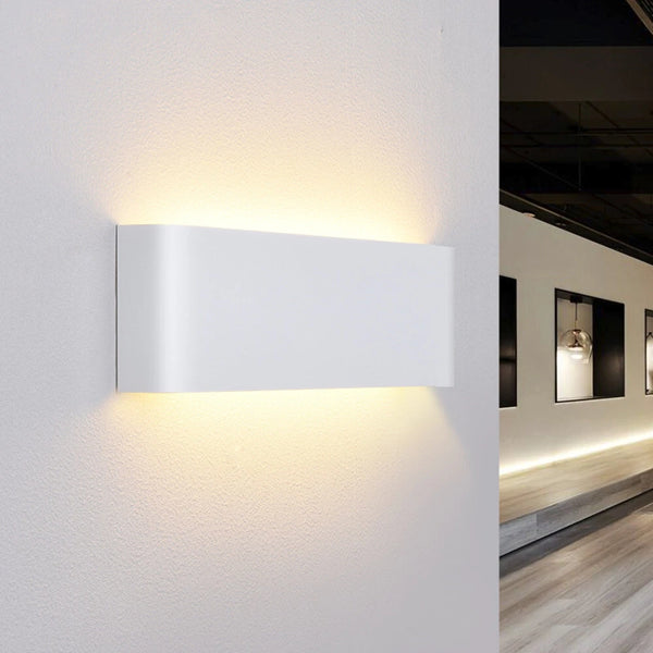 Lightess LED-Wandleuchte, 2er-Set Auf und ab Aluminium Wandlampe | Shiraki