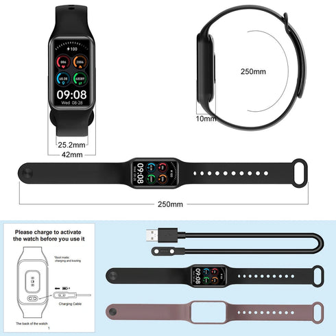 MindPulse Bluetooth Smartwatch Unisex Fitness Tracker Armbanduhr