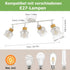 Elena Retro Deckenlampe 4-flammig Gitterdesign Weiß | Shiraki