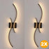 Elena LED Wandleuchte 80 cm 3000K modern 2er-Set | Shiraki