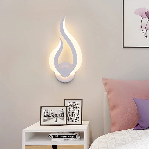 Elin 2-teiliges LED-Wandlicht, modernes warmweißes Acryl | Shiraki