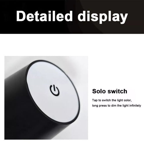 Kaia LED-Tischlampe dimmbar 2er-Set Touch USB | Shiraki