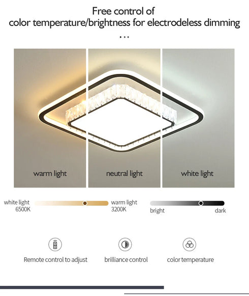 Viola LED Deckenleuchte dimmbar 57W mit Fernbedienung | Shiraki
