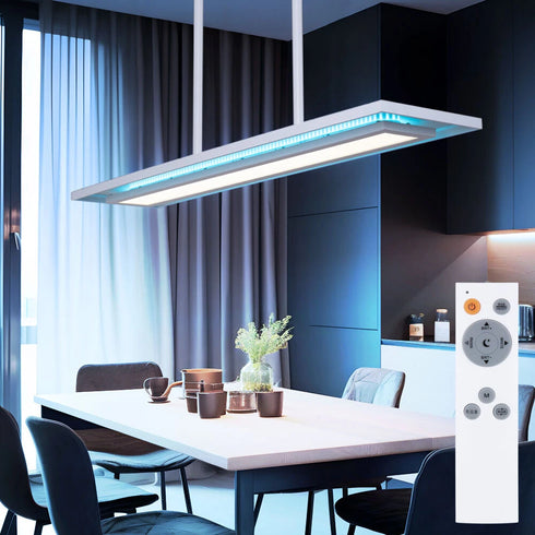 Tove LED RGB Pendelleuchte Acryl Dimmbar Hängelampe mit Fernbedienung