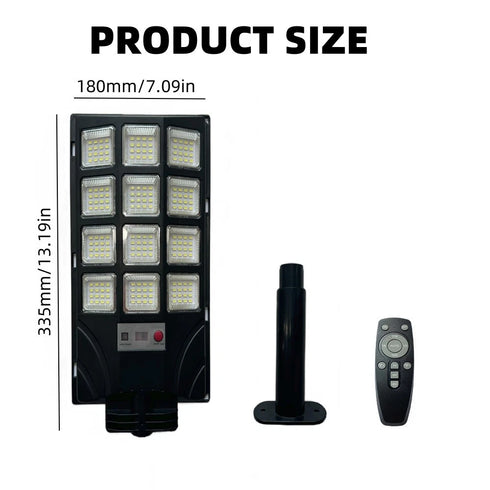 LED-Solar-Straßenlaterne, Bewegungsmelder für Gartenbeleuchtung im Freien und IP65