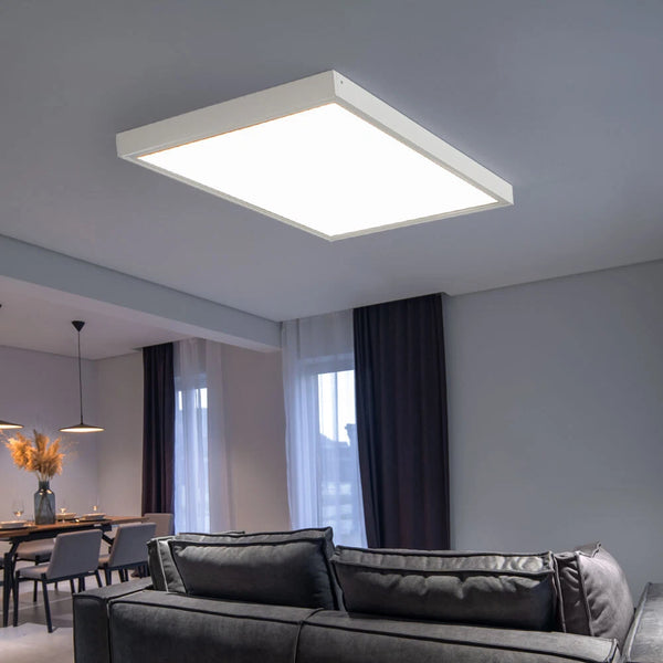 Aveline LED Einbaupanel Deckenlampe 59.5 cm weiß | Shiraki