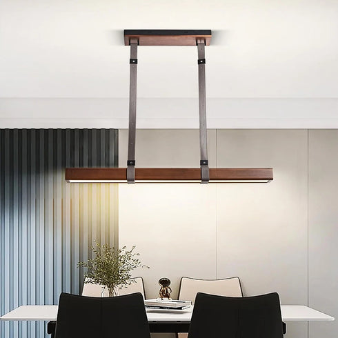 Viggo LED Pendelleuchte Holz Linear