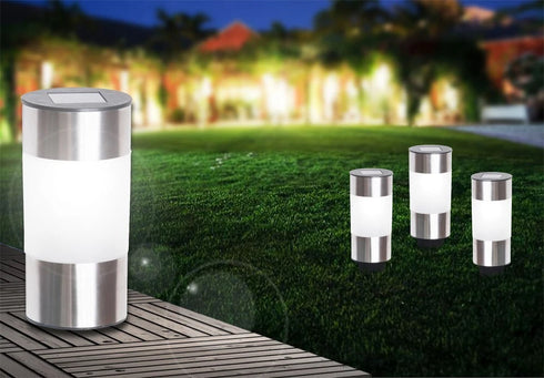 Luna Set mit 6 LED-Solar-Plug-in-Leuchten Gartenballleuchten | Shiraki