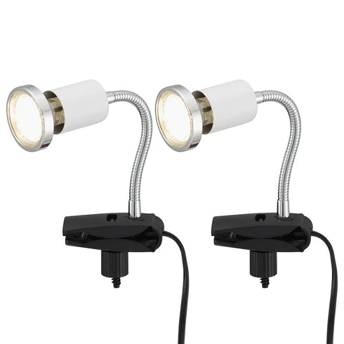 Signe LED Klemmleuchte 2er Set Tischleuchte Flexo Spot | Shiraki