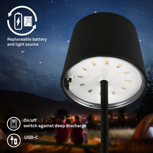 Amélie LED Tischleuchte 2er Set Touchdimmer | Shiraki