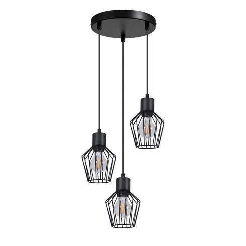 Tor LED Pendelleuchte Metall 3-flammig