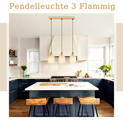 Leif LED Pendelleuchte Esszimmerlampe für Küche | Shiraki