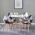 FREDRIK Esszimmerstuhl Set mit 4 Patchwork aus Holz