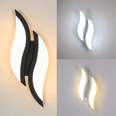 Noelia 2-teiliges LED-Wandlicht 12W Modernes Nachtlicht | Shiraki