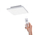 Zaira Rahmenlose Dimmbare Deckenlampe mit LED-Panel | Shiraki