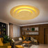 Alva LED Deckenleuchte rund Gold warmweiß | Shiraki