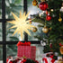 3D leuchtender Stern – Warmweißer beleuchteter Weihnachtsstern Weihnachtsdekor