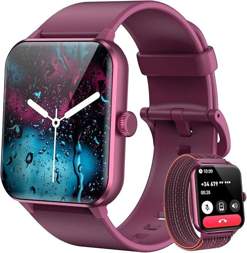FitSphere Unisex Smartwatch mit Telefonfunktion Fitnessuhr Schrittzähler SpO₂