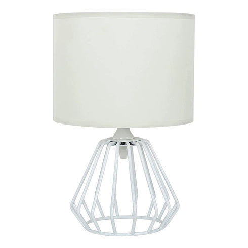 Celestina 2-teilige Tischlampe Stoff E27 Nachtlampe | Shiraki
