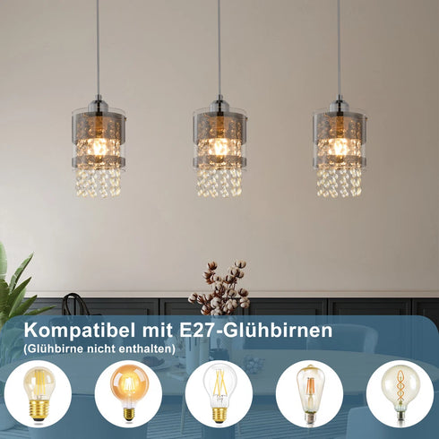 Astrid LED Pendelleuchte Zylindrisch E14 Aluminium