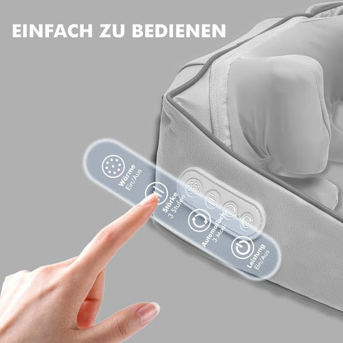 Kabelloses Nackenmassagegerät mit Wärme & 3D-Kneten | RelaxNeck