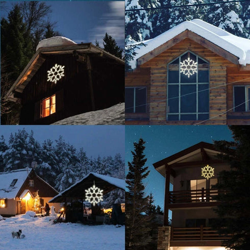 LED Schneeflocke 40 cm – Weihnachtsbeleuchtung für Kuppel Dekor