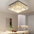 Carina LED Kristall Deckenleuchte dimmbar Silber 48 cm | Shiraki
