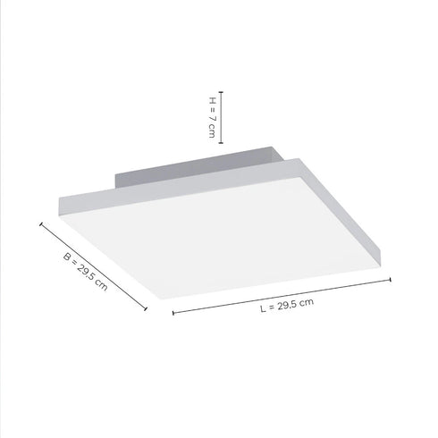 Zaira Rahmenlose Dimmbare Deckenlampe mit LED-Panel | Shiraki