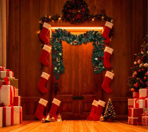 LED Weihnachtsgirlande – Feste Dekoration mit Timer und 8 Lichtmodi