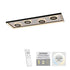 Elowen LED Deckenlampe Tunneleffekt schwarz CCT Rechteckig | Shiraki