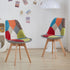SVEIN Esszimmerstuhl 2er Set Patchwork Massivholz