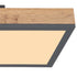 Maud LED Deckenleuchte Holzoptik 80 cm rechteckig weiß opal | Shiraki