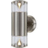 VelaLum LED Außenwandleuchte 2-flammig Silber IP44 | Shiraki