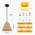Liana Rattan Pendelleuchte Boho Deckenlampe E27 | Shiraki