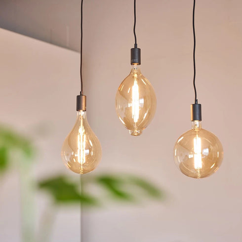 Mette Pendelleuchte 3-flammig LED E27 Filament Vintage Dimmbar